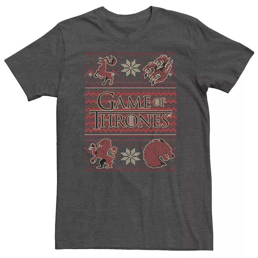 Big & Tall Game Of Thrones Targaryen Stark Lannister Greyjoy Tee